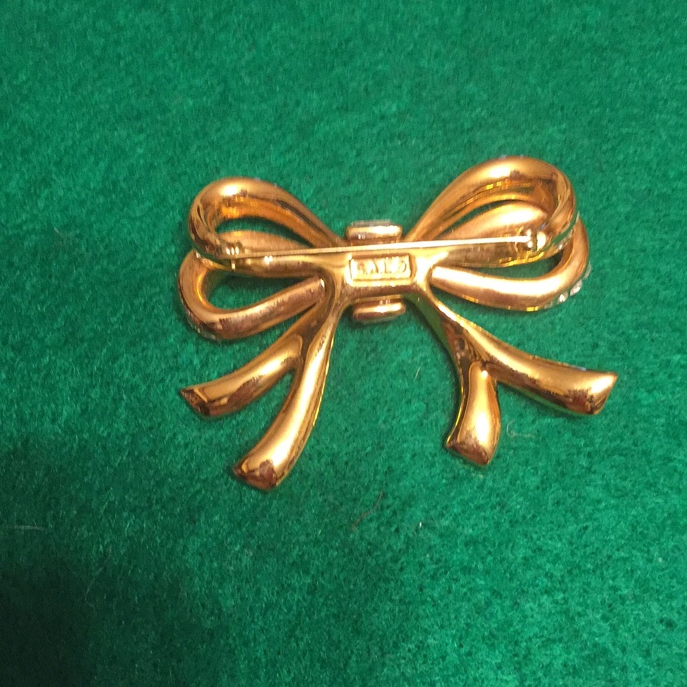 Swarovski Bow Brooch - Picture 2 of 2